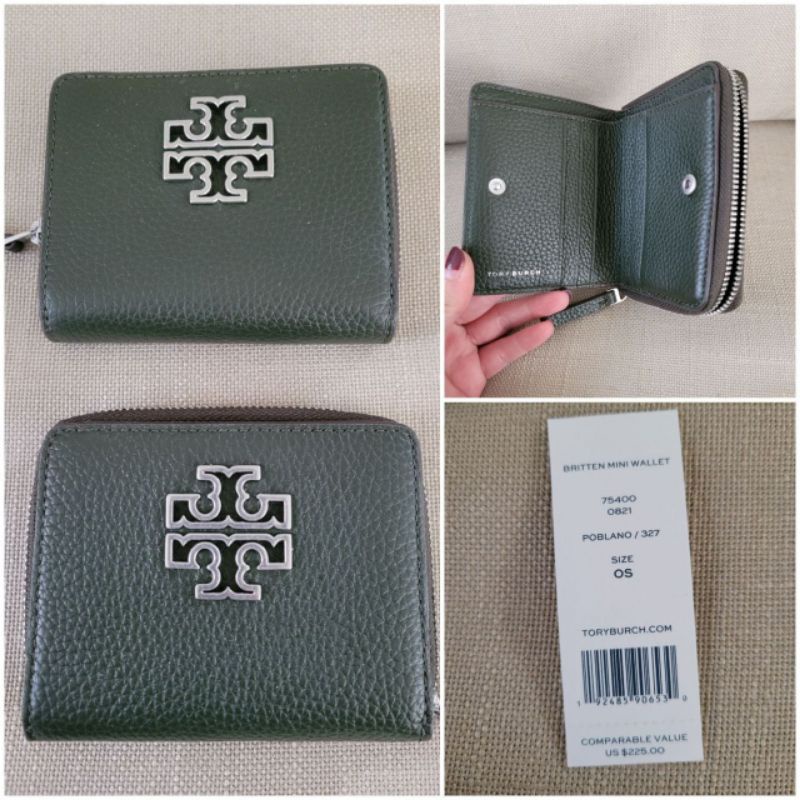 TB britten mini wallet poblano