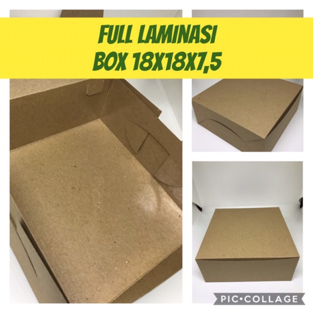 Box 18x18x7,5 (Laminasi /Tanpa Laminasi) B 04