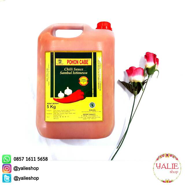 

Ready - Saus Sambal Pohon Cabe 5 Kg
