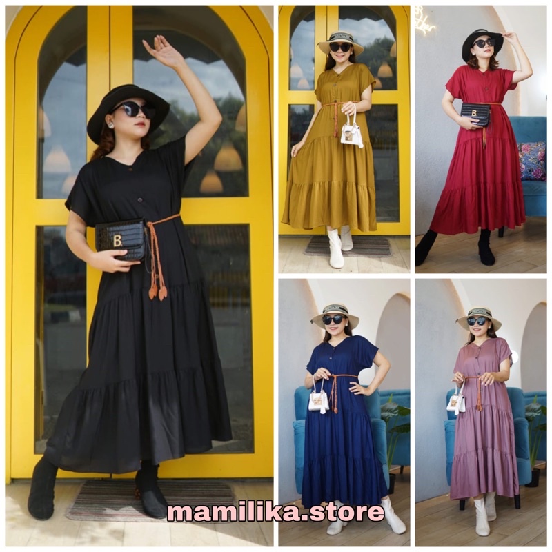 MALIBU DRESSS | DASTER KEKINIAN | DASTER RAYON | DASTER BUSUI FRIENDLY | FREE TALI PINGGANG