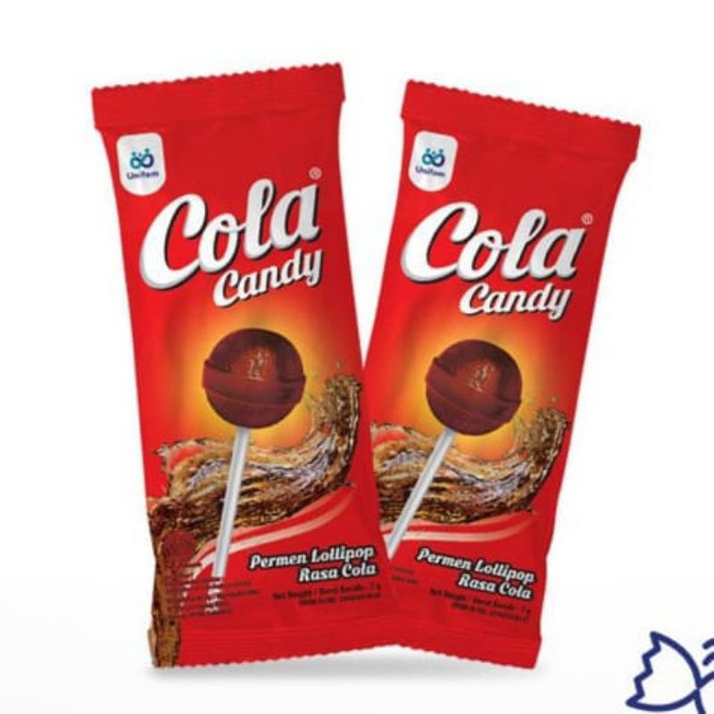 Permen  lolipop cola candy ( 12 pcs x 7 gr) permen rasa cola enak dan murah