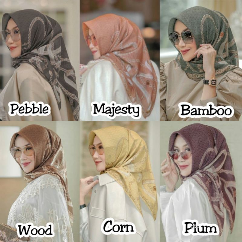 The chain series extended buttonscarves Corn