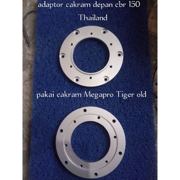 adaptor cakram depan CBR 150 old Thailand pakai cakram Megapro Tiger lama Verza cb150 r old