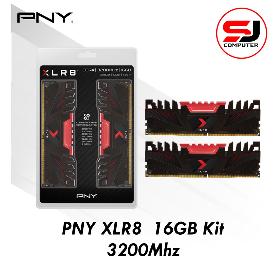 MEMORY PNY XLR8 16GB (8X2) 3200MHZ DDR4 Longdimm