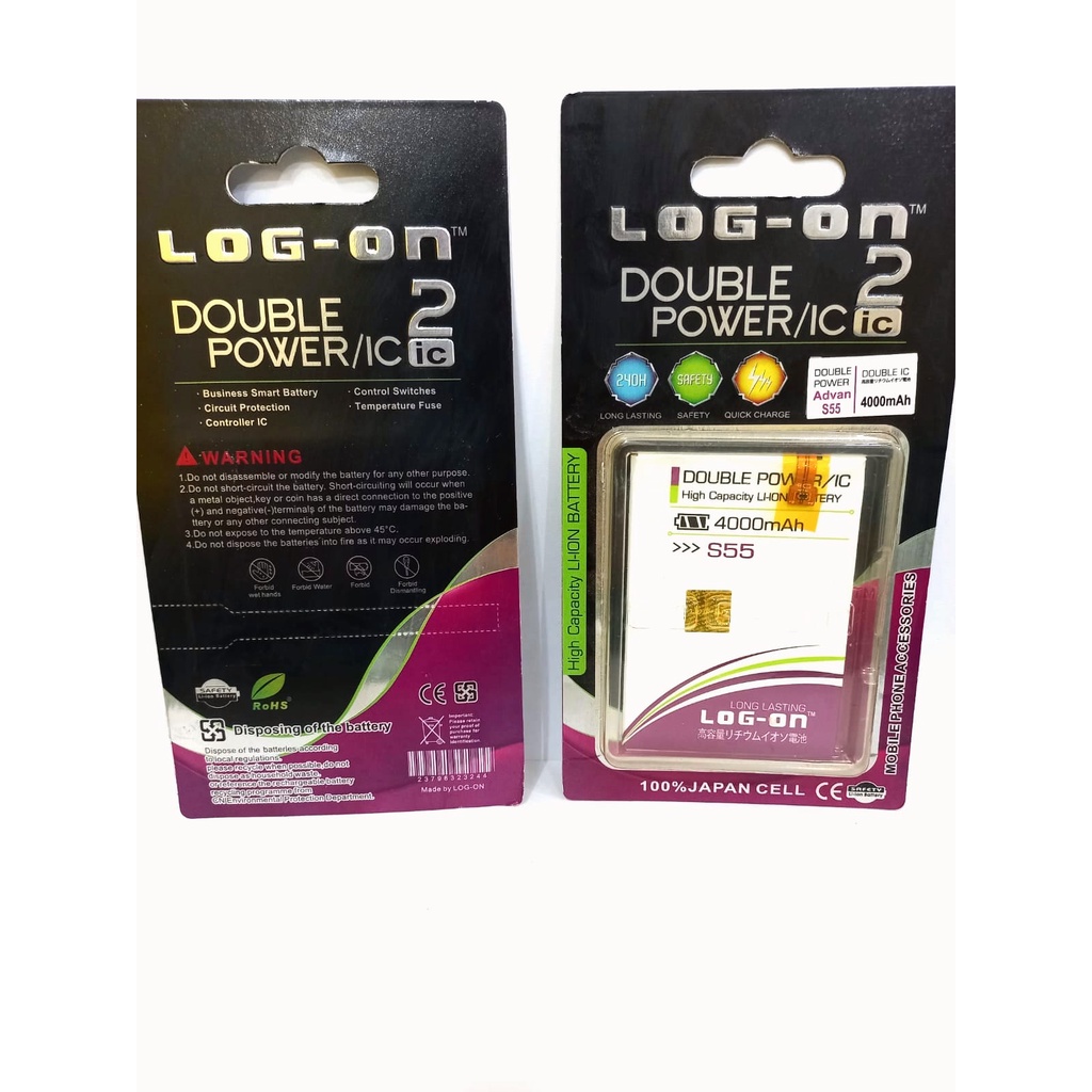 Baterai Double Power Log-on Hp Advan S55 Tablet Batre Batrai Battery Original Logon by minigo original store