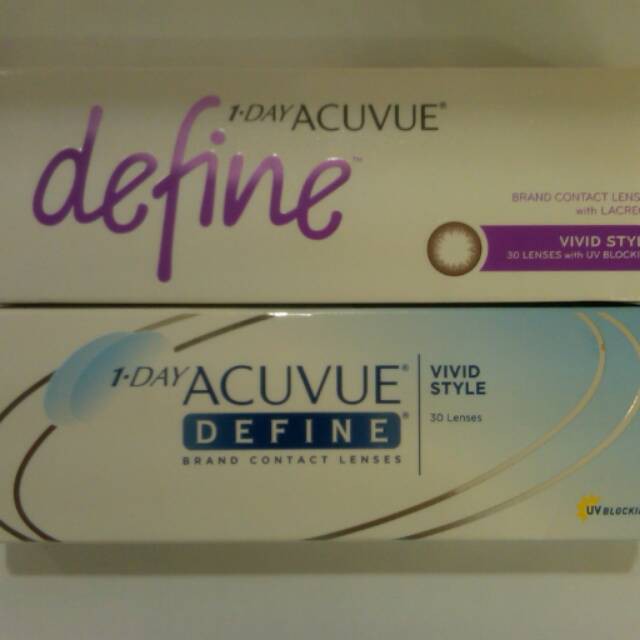 

Softlens Warna Harian Acuvue 1 day Define Vivid Style (Coklat)
