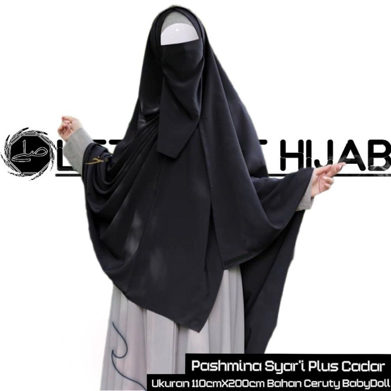 PASHMINA JUMBO / JILBAB PASHMINA SYAR'I / PASHMINA PLUS CADAR UKURAN 200cmx110cm / TERMURAH JILBAB PASHMINA JUMBO