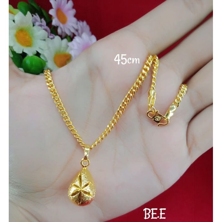 Kalung perhiasan wanita emas muda kadar 35%