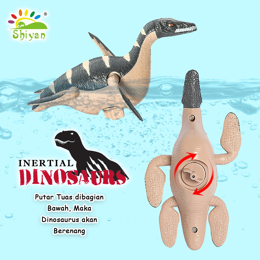 [Shiyan] mainan dinosaurus inersia putar dan mainkan mainan anak anak bayi lucu cool dinosaur kids toys PENGIRIMAN RANDOM