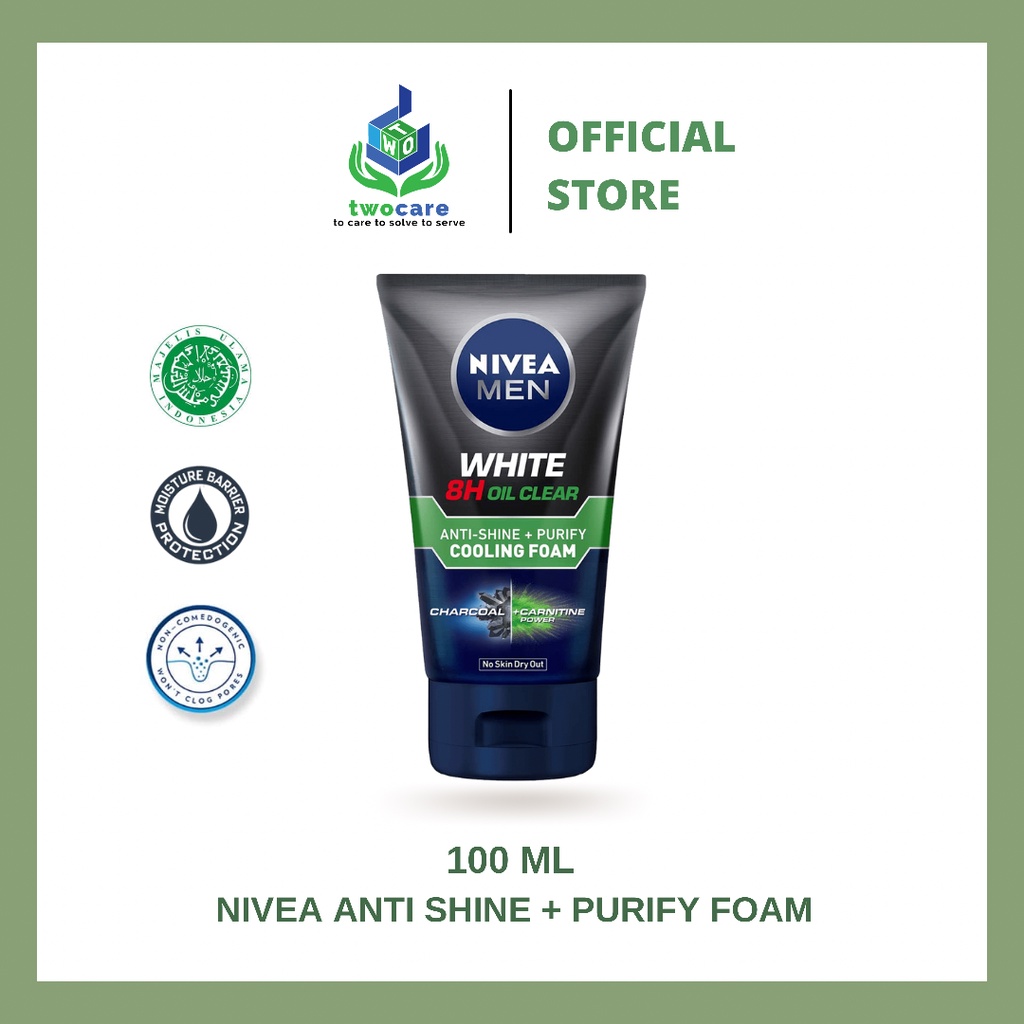 NIVEA MEN White Oil Clear Anti Shine Purify Cooling Foam 50 ml / 100 ml