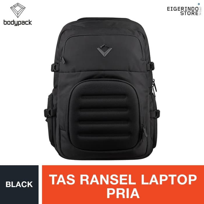 Bodypack Gultor Laptop Backpack 90.2 - Black Tas Ransel Pria