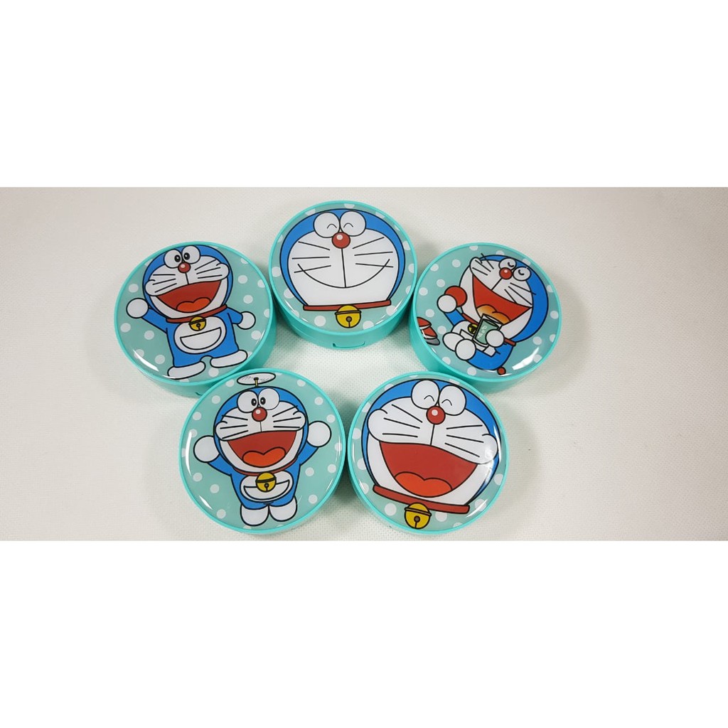 Kotak Softlens NEW Doraemon Bulat / Travel Kit Tempat Softlens Soflen / Kotak Softlens Karakter