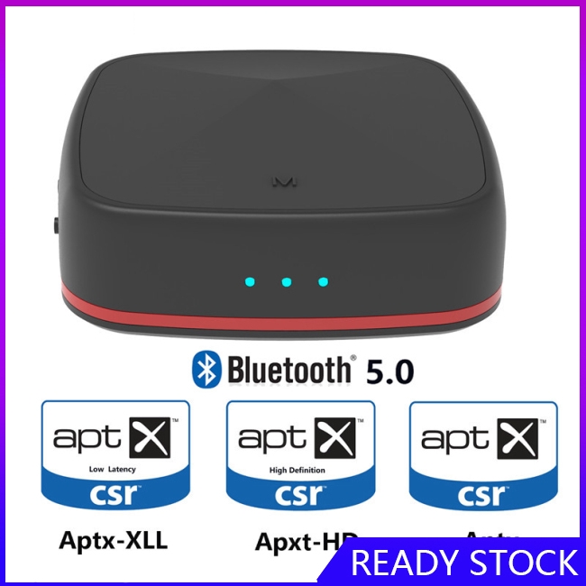 Adapter Receiver Bluetooth Aptx Hd Transmitter Audio Optical Toslink Aux Spdif Untuk Tv Shopee Indonesia