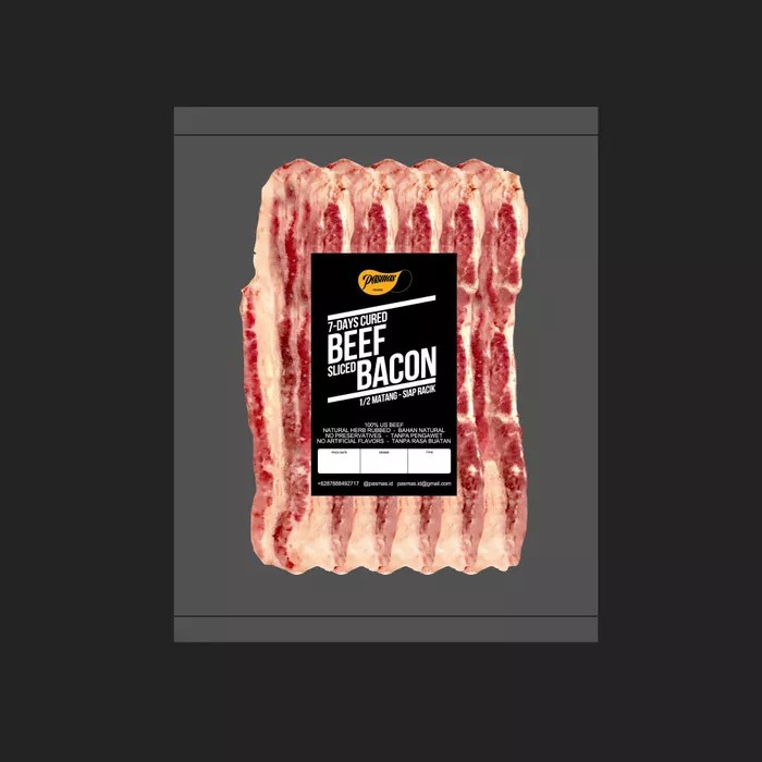 

Daging sapi / Beef Bacon 200gram