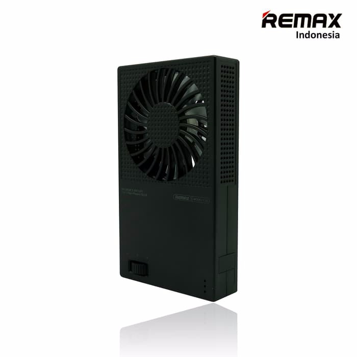 REMAX F28 Mini Fan 2 in 1 with Powerbank 5000mAh 100% Original - Hitam