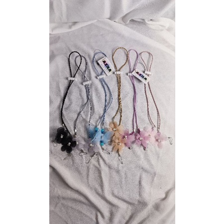 tali masker cantik KUPU-KUPU BUNGA MUTIARA konektor masker konektor hijab untuk kondangan pesta