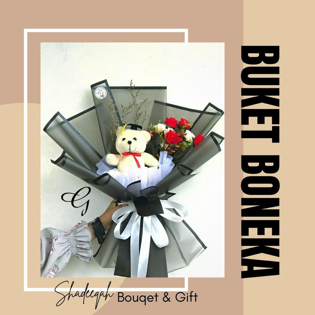 BUKET WISUDA Bouquet Boneka Wisuda Bunga Gift Hadiah Kado Wisuda Anniversarry