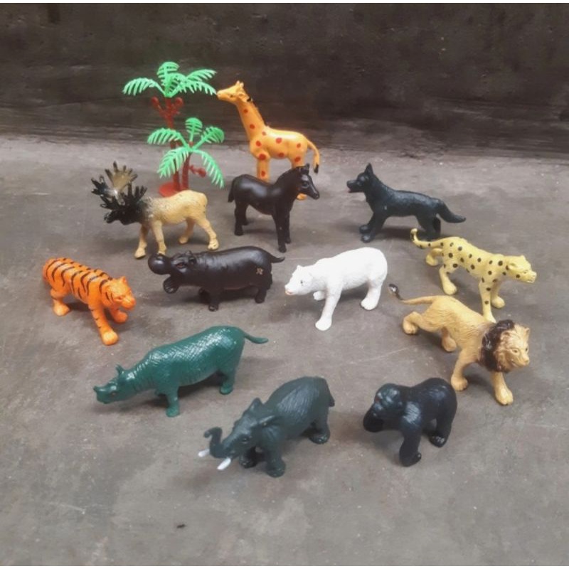 Mainan Hewan Karet Kecil / Wild Animal Set