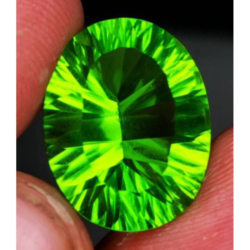 BATU PERMATA GREEN MOLDAVITE + MEMO NGR