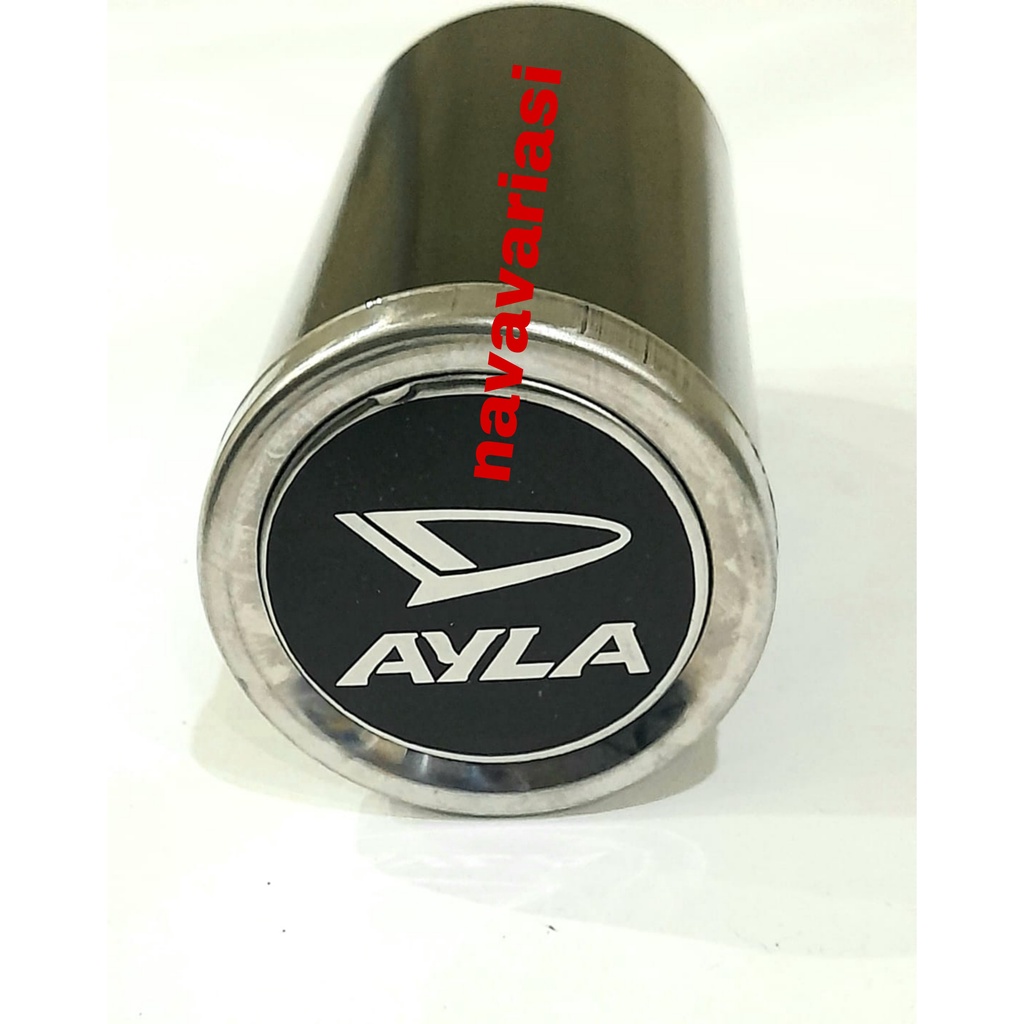 Mufler / Muffler Buntut Ujung Knalpot Mobil Daihatsu Ayla Hitam