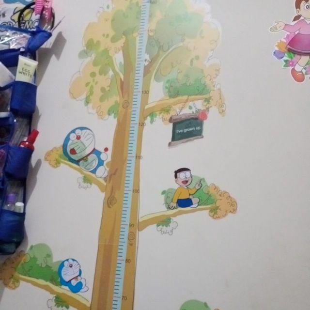 Meth Ay238 Grow Up Doraemon Wallsticker 2x60x90 Wallstiker Transparan