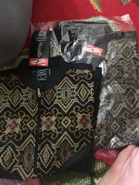 Baju Koko Couple Koko Batik Hitam 02 Koko Ayah Anak Koko Couple Koko Murah Koko Songket Koko Katun