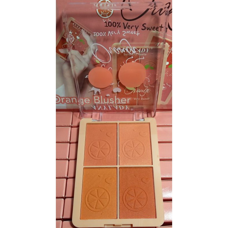 ECER !!! Eyeshadow dan blush n Anylady Sweet Orange /  Sweet Fruit Pallete  NO.795 | 796