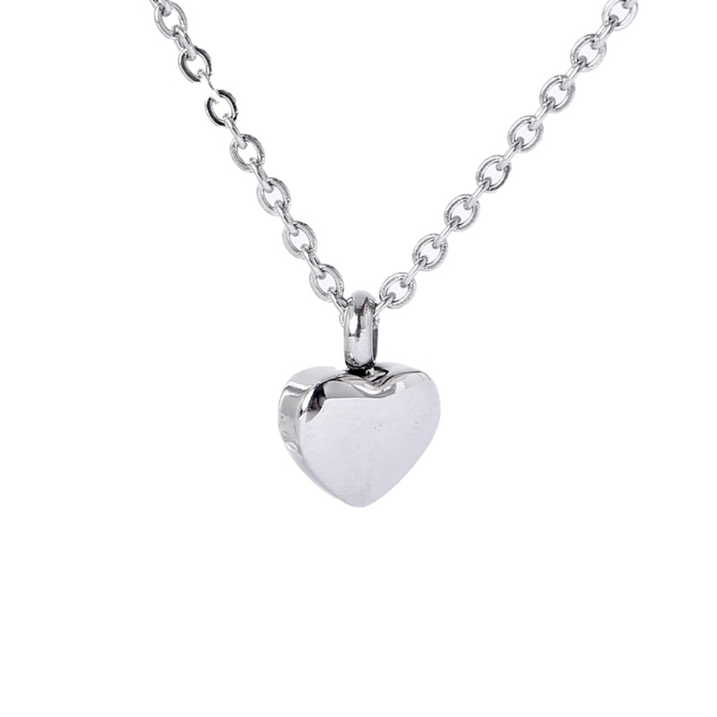 SIY  Cremation Urn Heart-shaped Cream Jar Necklace for Ashes Memorial Keepsake