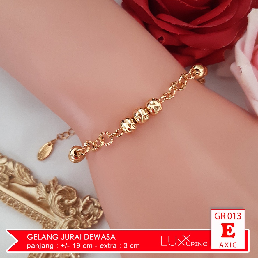 GR 013 Gelang Charm Xuping Perhiasan Wanita Gold 18K 2 Layer Luxx Xuping