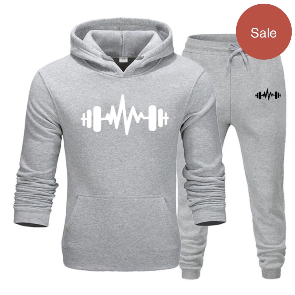 Setelan Celana Jogger &amp; Jumper Hoodie BARBEL GYM II Set sweater Hoodie dan Celana Joger Panjang II SIZE M- XL ( Pria &amp; Wanita )