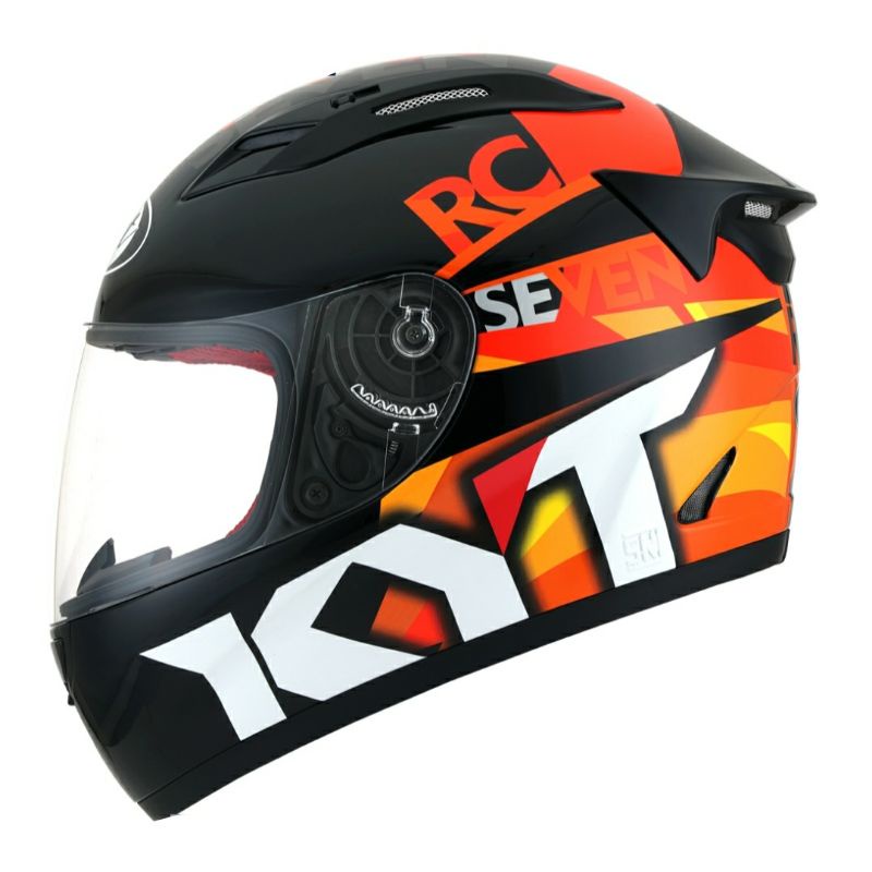 Helm KYT RC7 Original #19 Black Orange