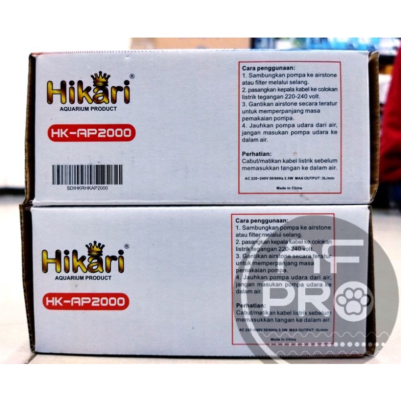 PROMO MURAH Pompa Udara Airpump Aerator HIKARI HK AP 2000