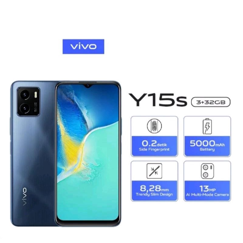 Vivo Y15s 3/32 Gb l 3/64 Gb Baterai 5000MAh