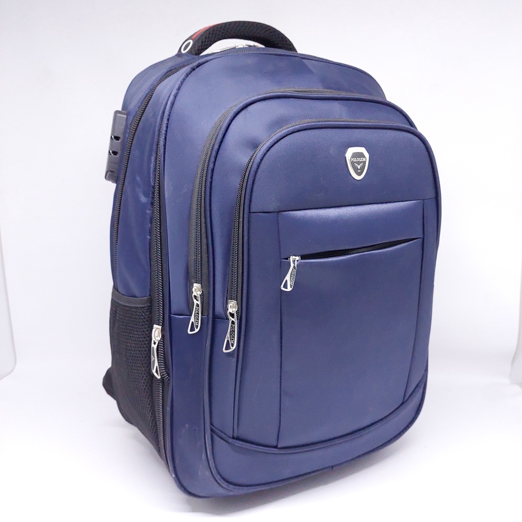 Tas Polo Gem SUPER JUMBO 20&quot; / Ransel Laptop PoloGem USB + EKSPANDING + Kunci Nomor MURAH BARU 20&quot; / Tas Laptop Polo Gem MURAH / Tas Kerja Polo GEM kanvas 20 inchi KUNCI NOMOR USB EKSPANDING BESAR MURAH ORI/ TAS BERANGKAT POLOGEM JUMBO EKSPANDING KUNCI NO