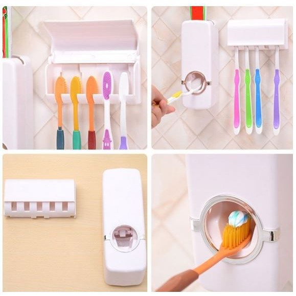 NEW TOOTHPASTE DISPENSER &amp; BRUSH