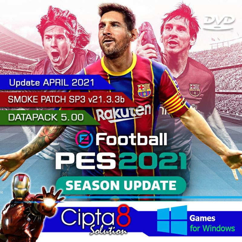 PES 2021 + SMOKE 21 V3 PATCH 21.3.3b DATAPACK 5.00  