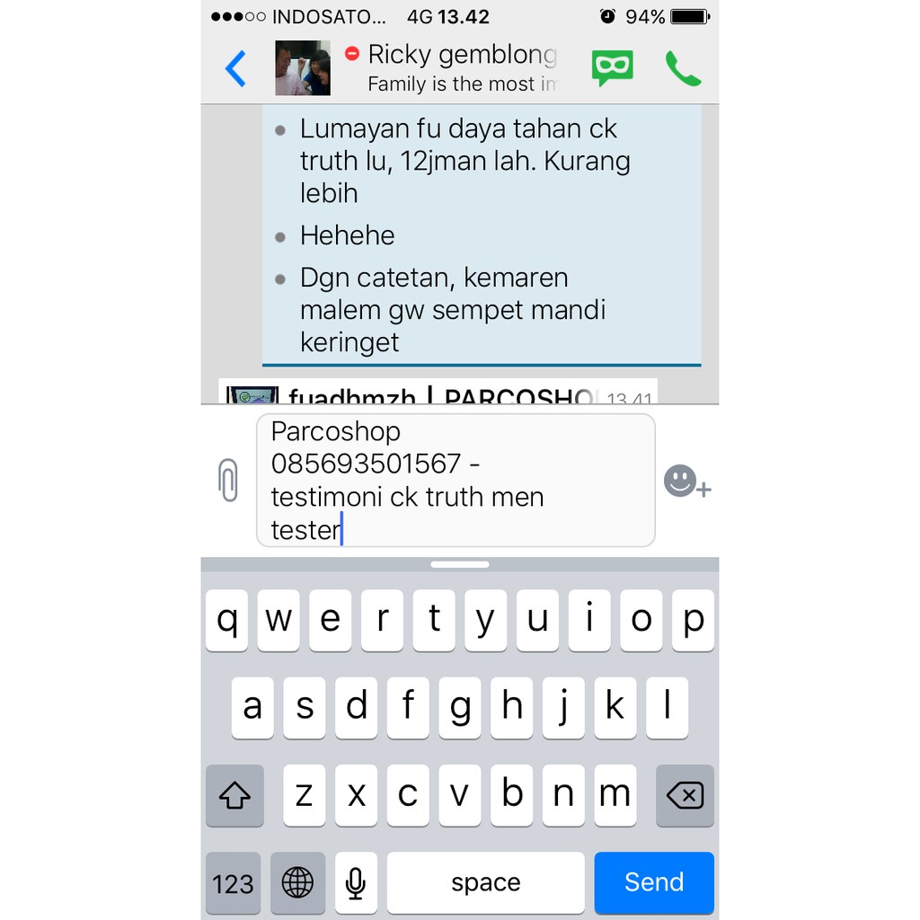 PARFUM ORIGINAL 100% CALVIN KLEIN CK TRUTH MEN (tester)