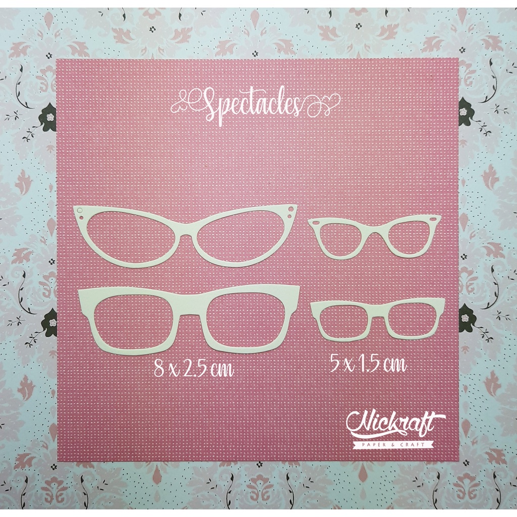 

SPECTACLES - Bahan Scrapbook Kacamata Sunglasses