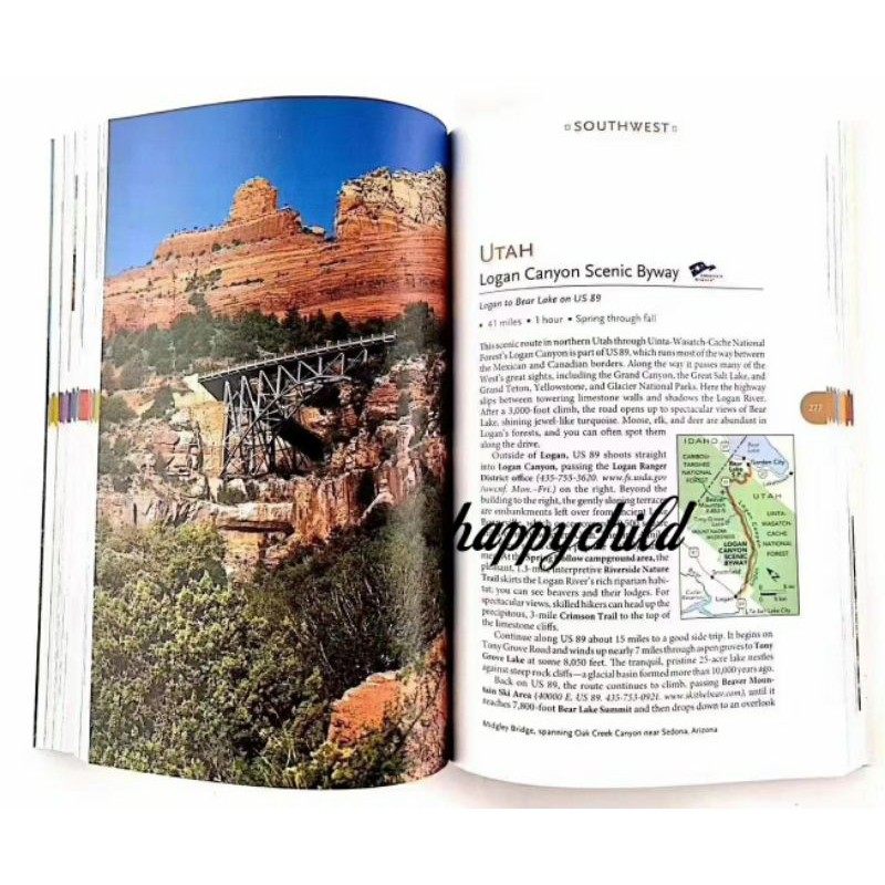 Original national geographic drive through USA Scenic highways &amp;byways/buku import/happychild