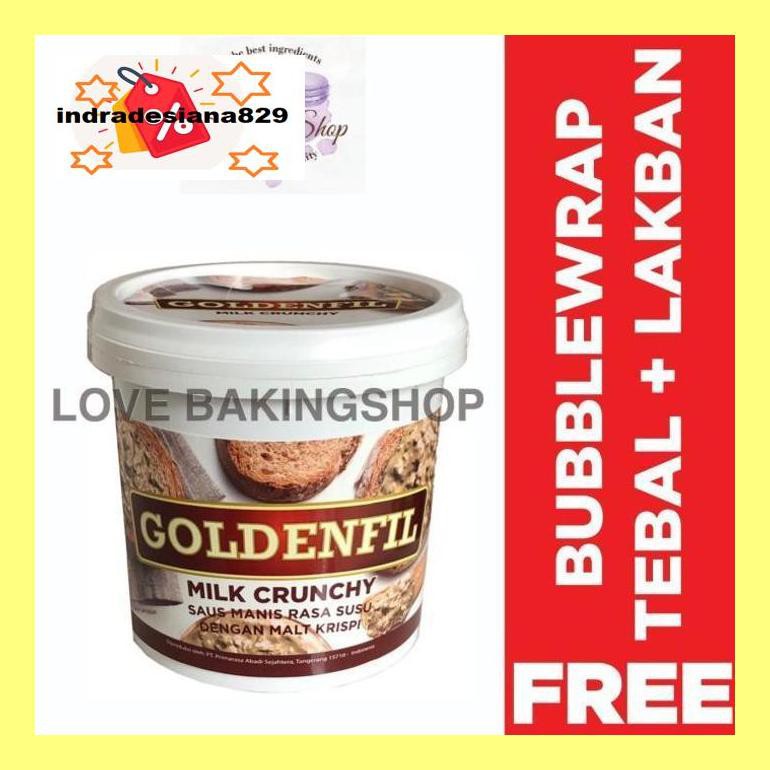 

Sf504Nind Goldenfil Milk Crunchy 1 Kg Selai Susu Gurih Nikmat Lezat Untuk Roti - Milk Crucnhy