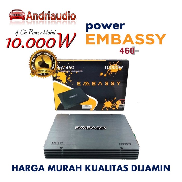 POWER MOBIL 4 Channel EMBASSY EA 460 Amplifier