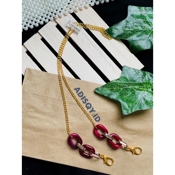 Strap masker 2 in 1 - kalung masker 2 in 1 - tali masker - connector masker - konektor masker