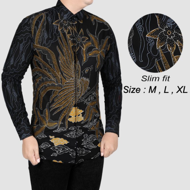 KEMEJA BATIK PRIA SLIMFIT TRENDY