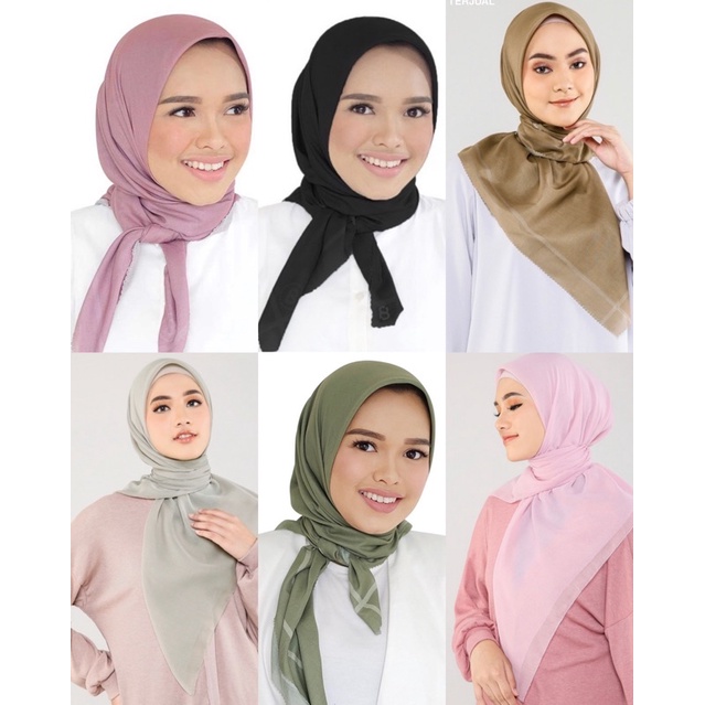 READY NEW BUTTONSCARVES Everyday scarf Basic Voal lilac jet black