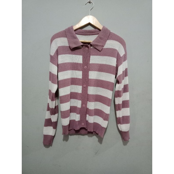 Cardigan crop sweater rajut cardigan wanita