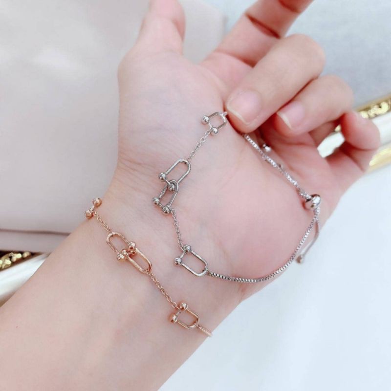 Gelang Silver925 Perak Model Serut Premium Quality Anti karat anti alergi Bracelet Branded import 01