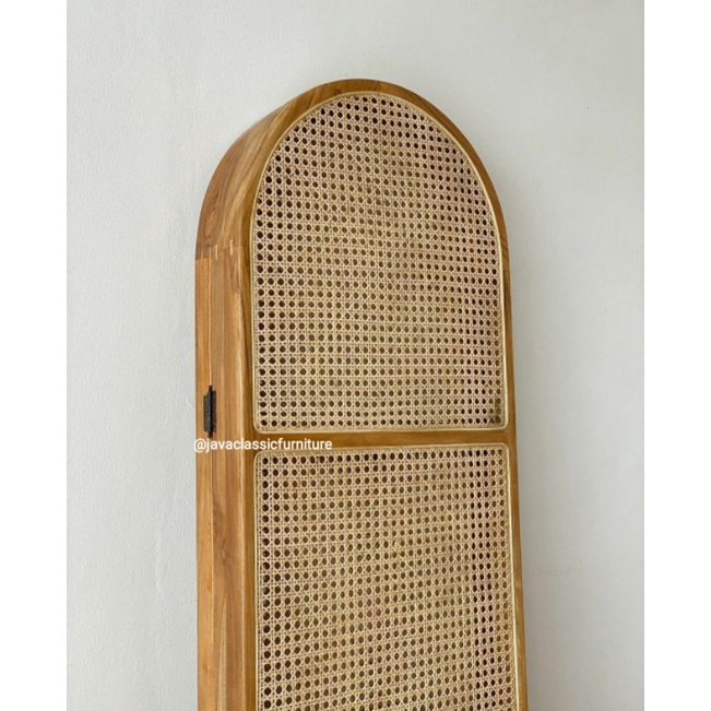 SKETSEL PARTISI PENYEKAT RUANGAN ROTAN PINTU 3 LIPAT VINTAGE ANTIK UNIK BAHAN KAYU JATI KUALITAS EKSPORT FINISHING NATURAL FURNITURE JEPARA-4