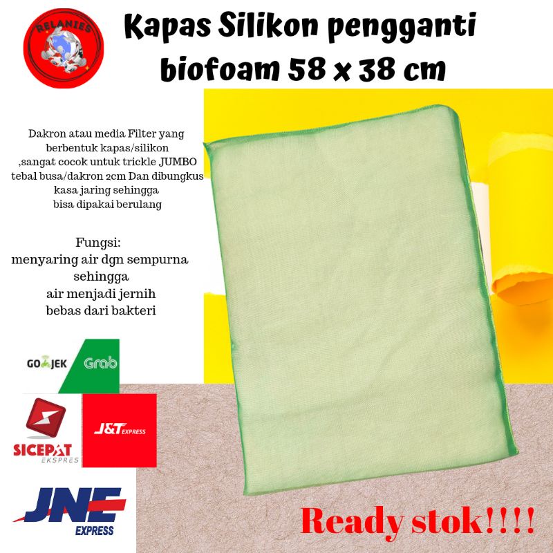 BUSA SILIKON PENGGANTI BIOFOAM ATAU JAPMAT MEDIA FILTER KOLAM KOI