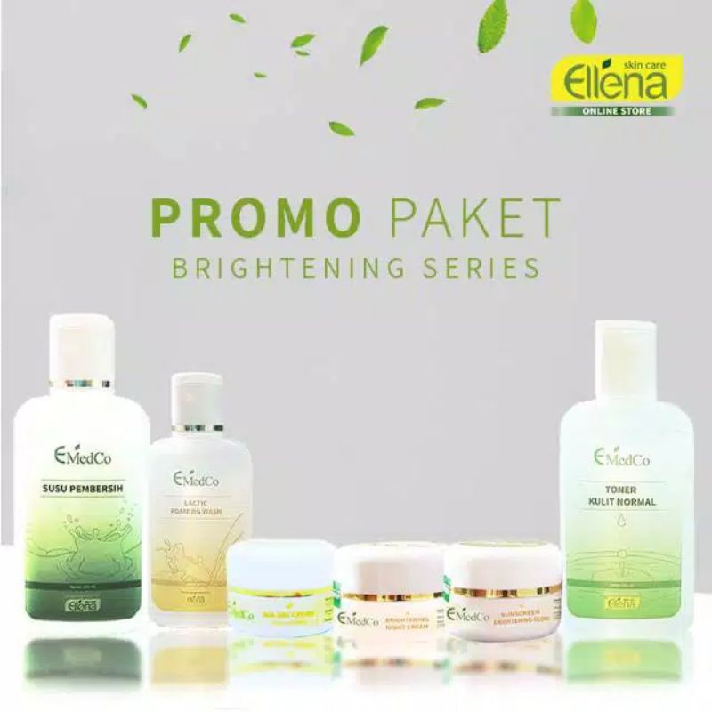 Ellena skincare paket brightening series