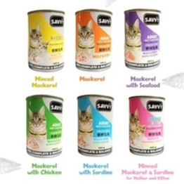 Makanan Kucing Kaleng Savvy Canned Cat Food 400gr *NEW